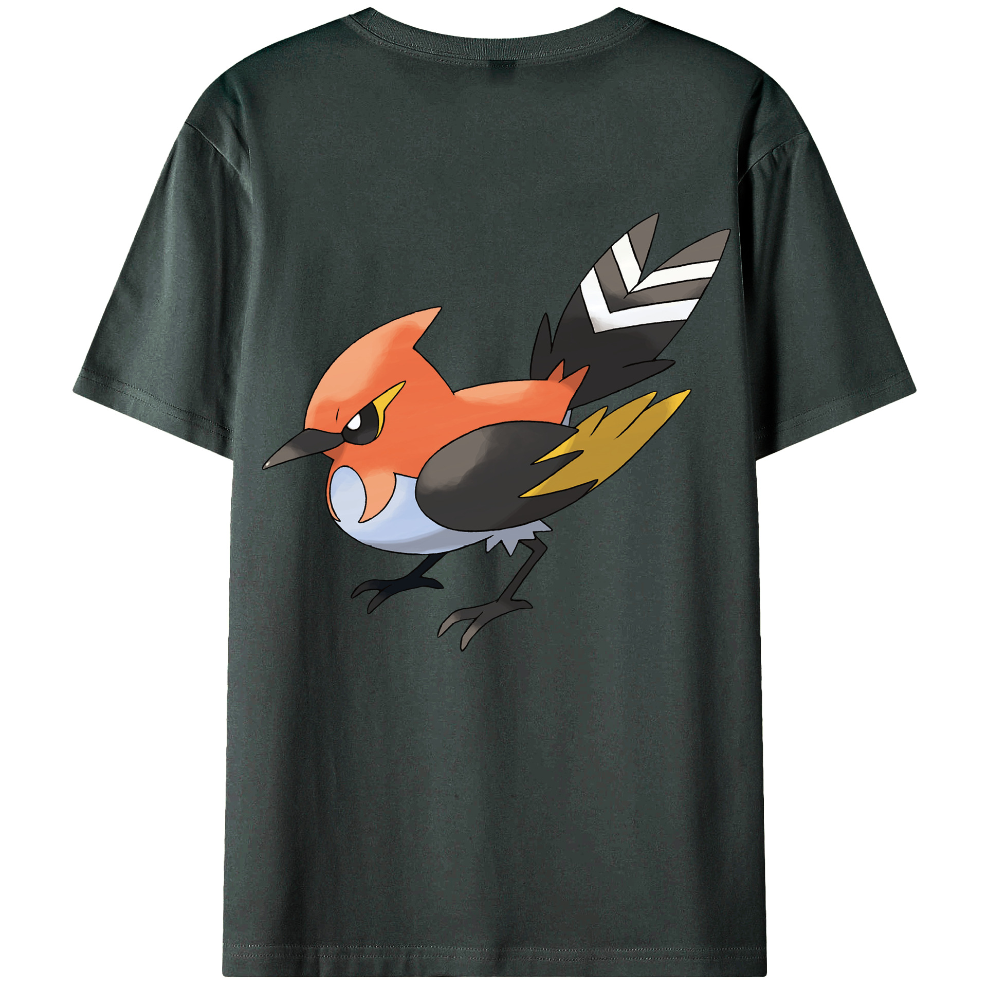 （画像用） ポケットモンスター Pokémon 綿100％ メンズ半袖Tシャツ（バックプリント） 通気性